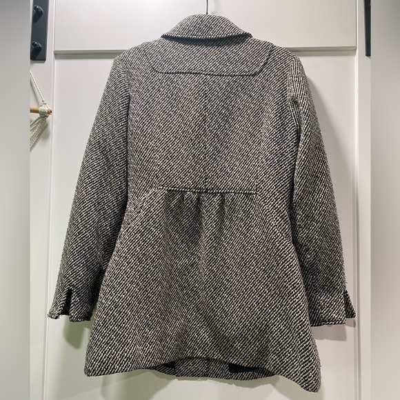 Live a Little Black and White Pea Coat - Picture 6 of 12